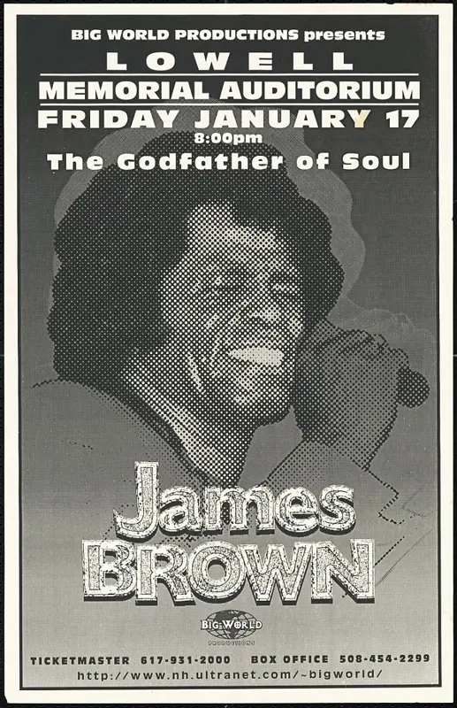 James Brown at Lowell Memorial Auditorium 2008 James Brown at Lowell Memorial Auditorium 2008