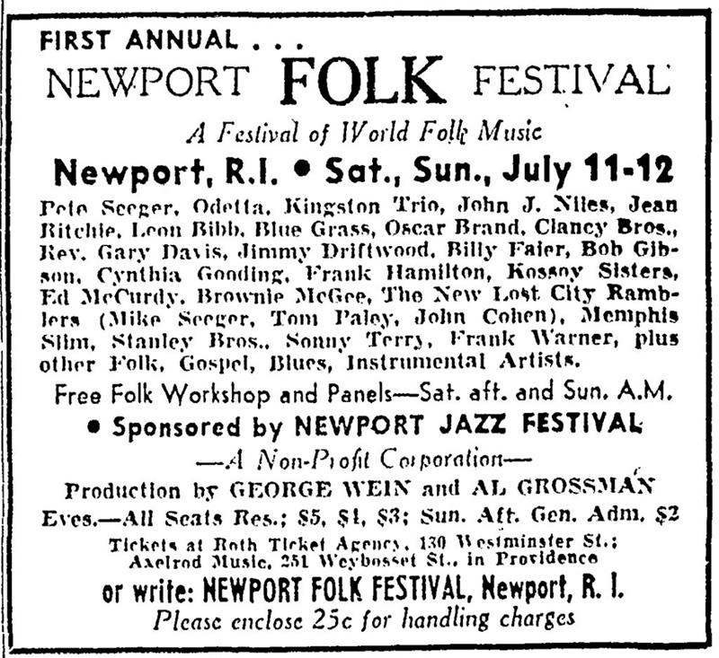 Newport Folk Festival 1959 Newport Folk Festival 1959