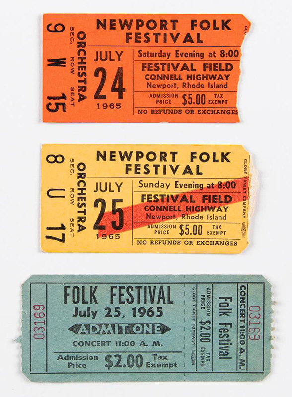 Newport Festival tickets 1965 Newport Festival tickets 1965