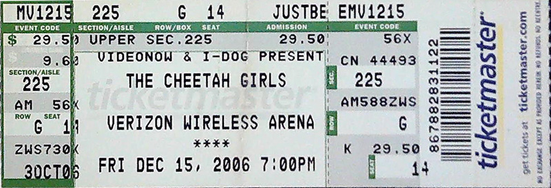 The Cheetah Girls at Verizon Wireless Arena 2008 The Cheetah Girls at Verizon Wireless Arena 2008