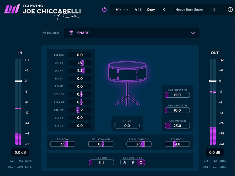 Joe Chiccarelli Signature Plugin by Leapwing Audio Joe Chiccarelli Signature Plugin by Leapwing Audio