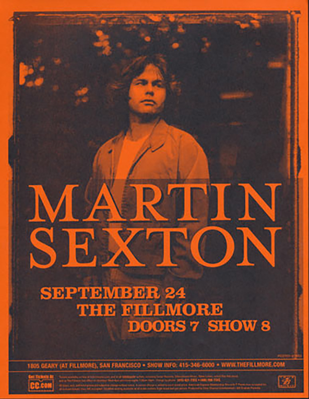 Martin Sexton at The Fillmore September 2003 Martin Sexton at The Fillmore September 2003