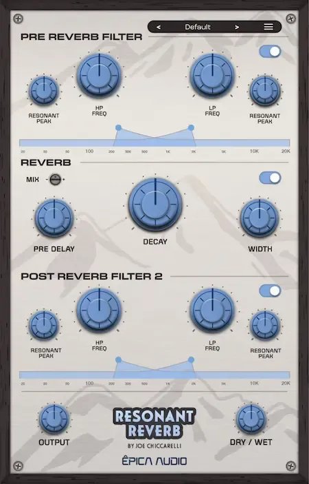 Joe Chiccarelli Resonant Reverb Plugin by Épica Audio Joe Chiccarelli Resonant Reverb Plugin by Épica Audio