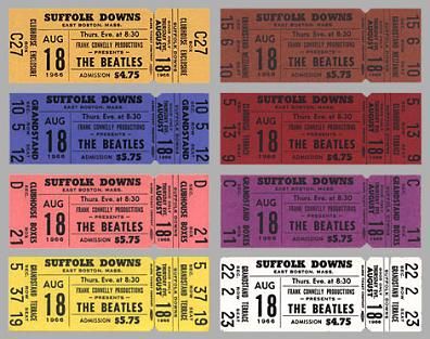 beatles2 Suffolk Downs, East Boston, MA – August 18, 1966